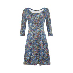 Talavera Bouquet 3/4 Sleeve Sundress (D23)