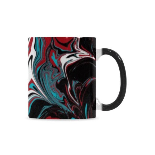 Dark Wave of Colors Custom Morphing Mug