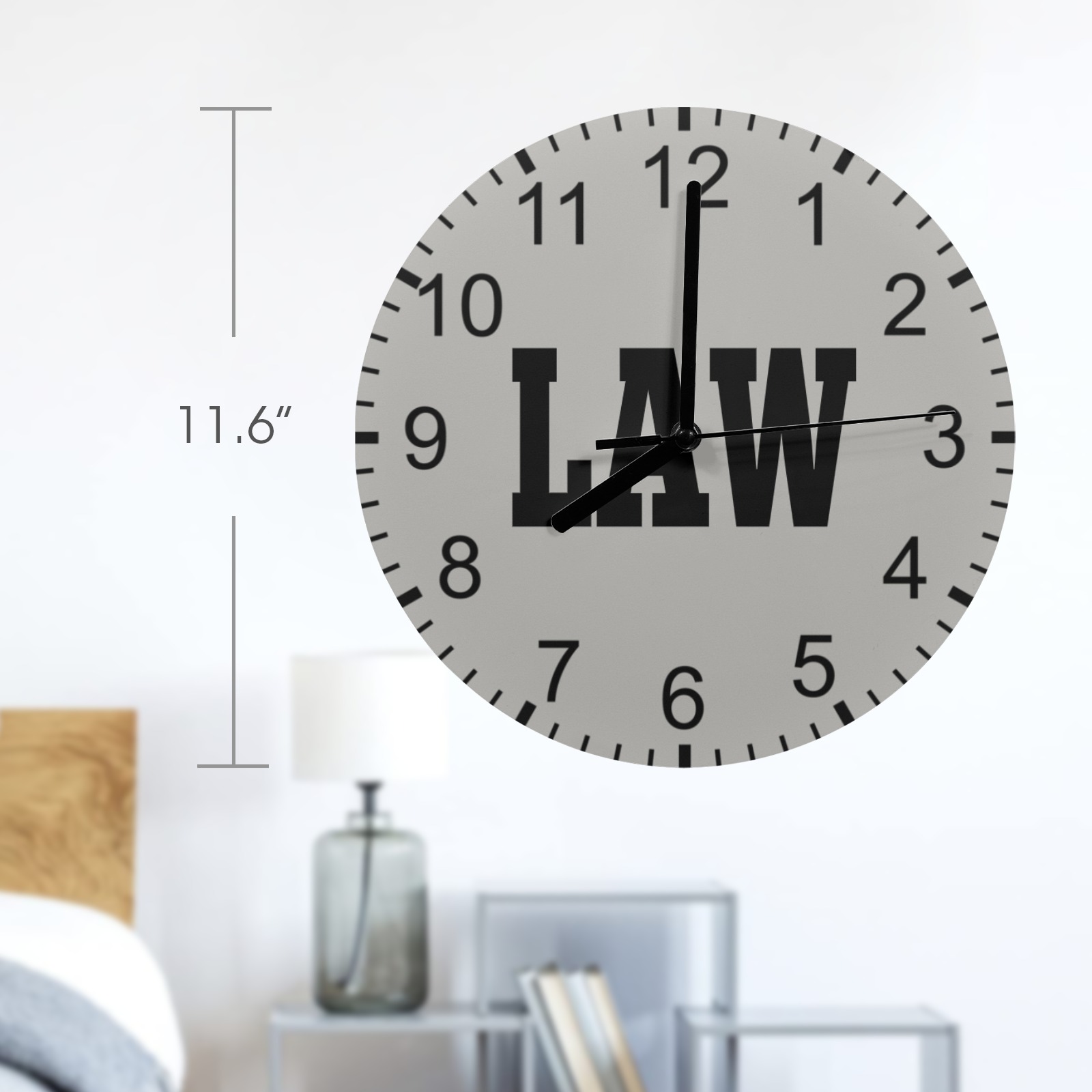 LAW MDF Wall Clock