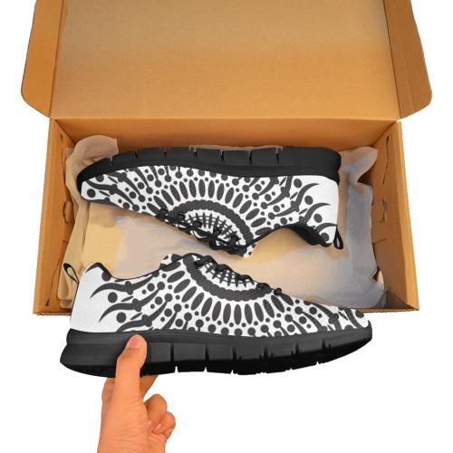Mandala Sneakers Women's Breathable Running Shoes (Model 055)