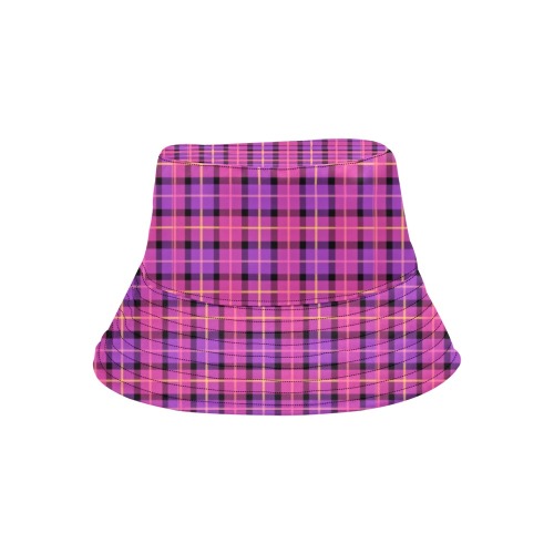 Plaid All Over Print Bucket Hat