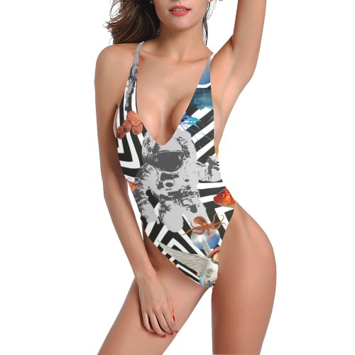 POINT OF ENTRY 2 Sexy Low Back One-Piece Swimsuit (Model S09)