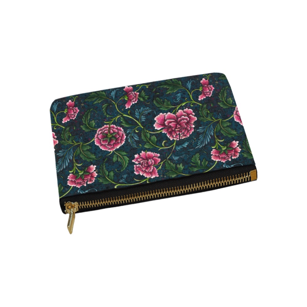 peonies Carry-All Pouch 9.5''x6''