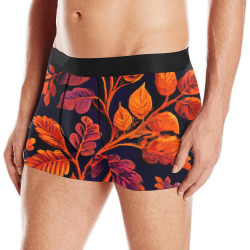 flowers botanic art (10) men boxer Men's All Over Print Boxer Briefs (Model L10)