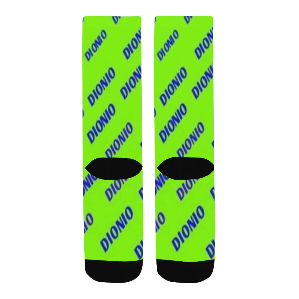 DIONIO Clothing - Steppers Socks (Neon Yellow) Men's Custom Socks