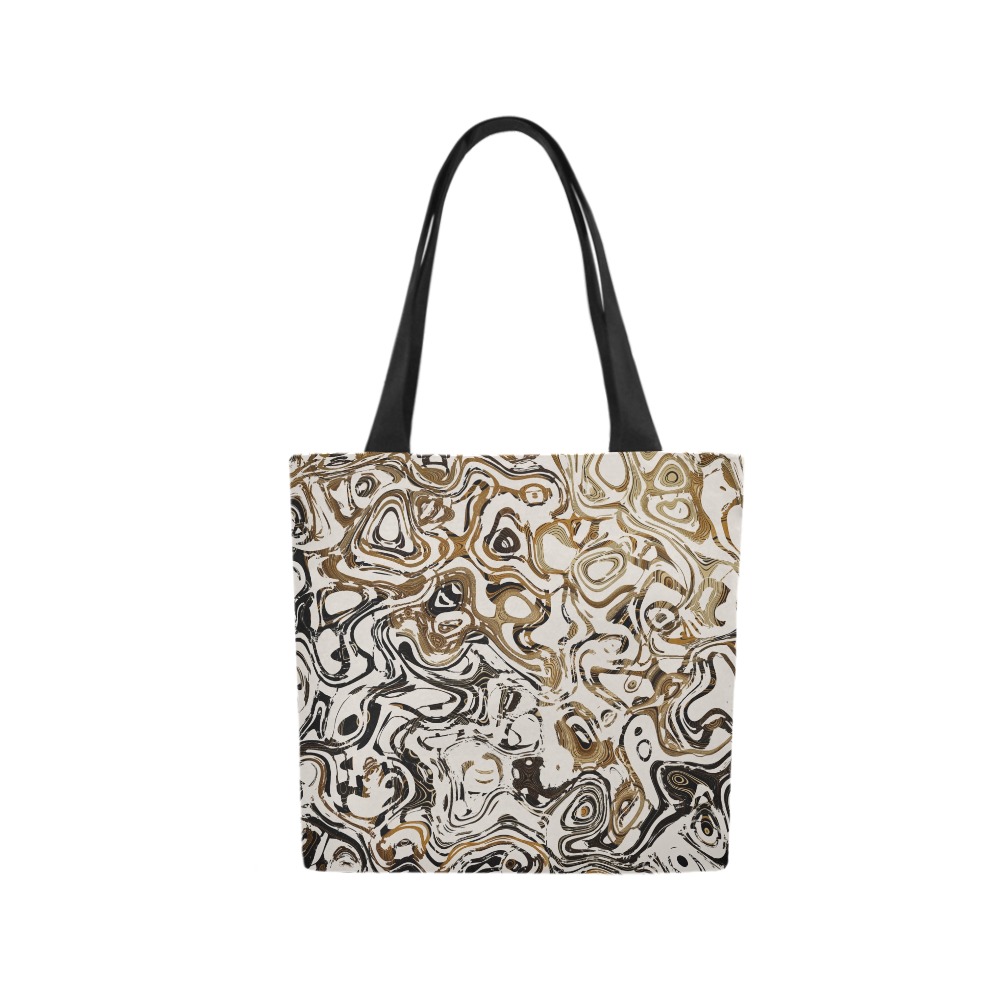 Marble Bronze Canvas Tote Bag (Model 1657)