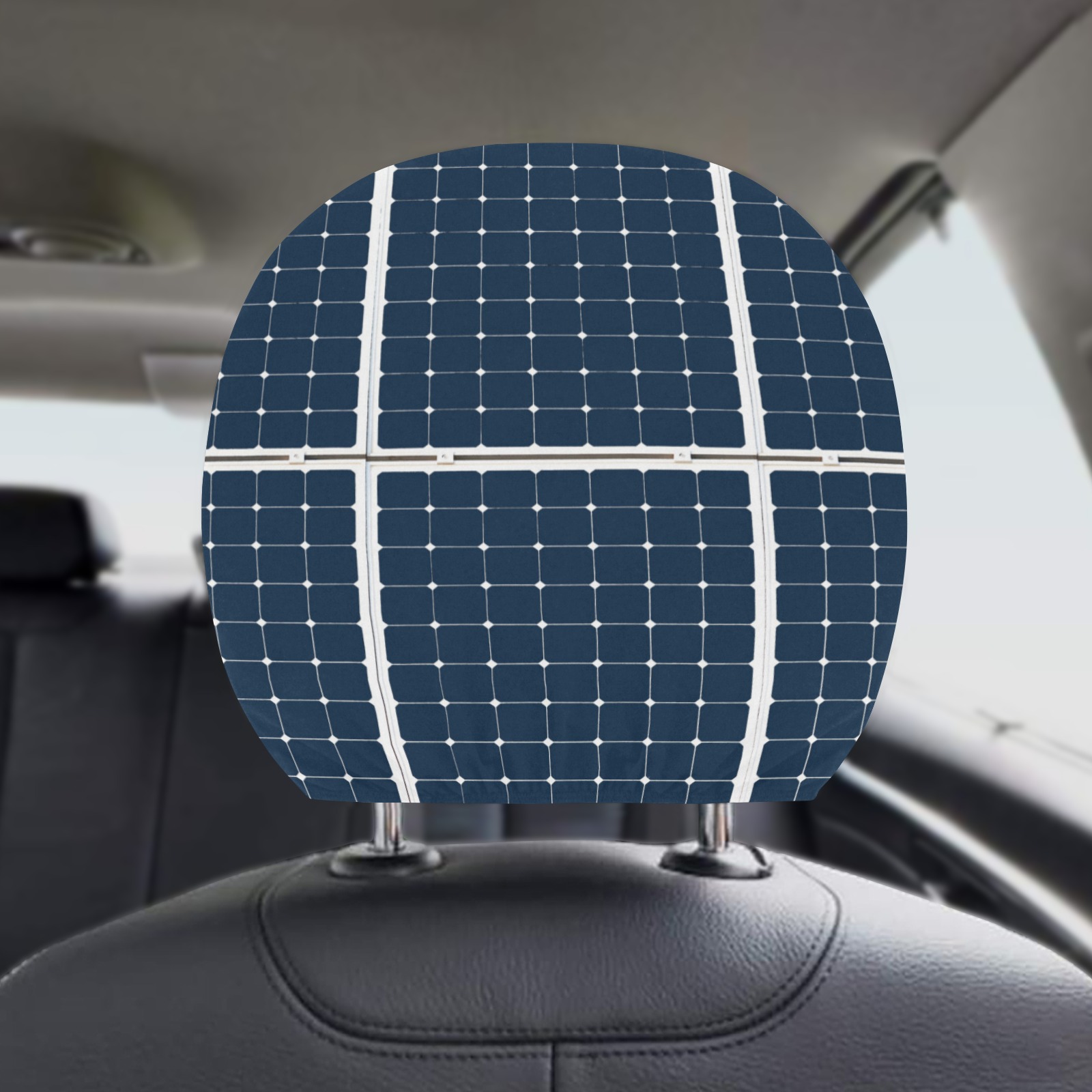 Sun Power Car Headrest Cover (2pcs)