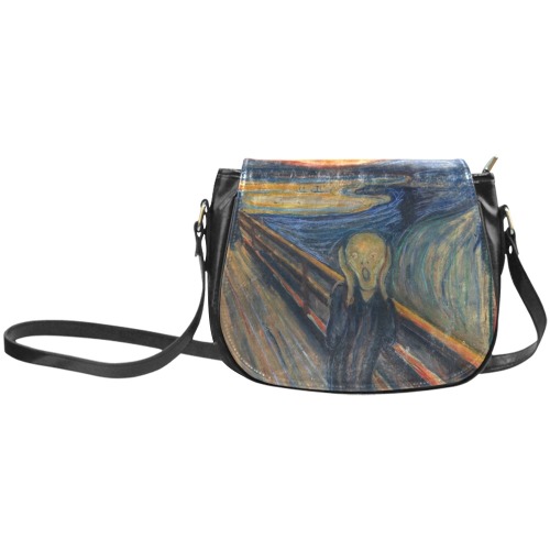 Edvard Munch-The scream Classic Saddle Bag/Large (Model 1648)