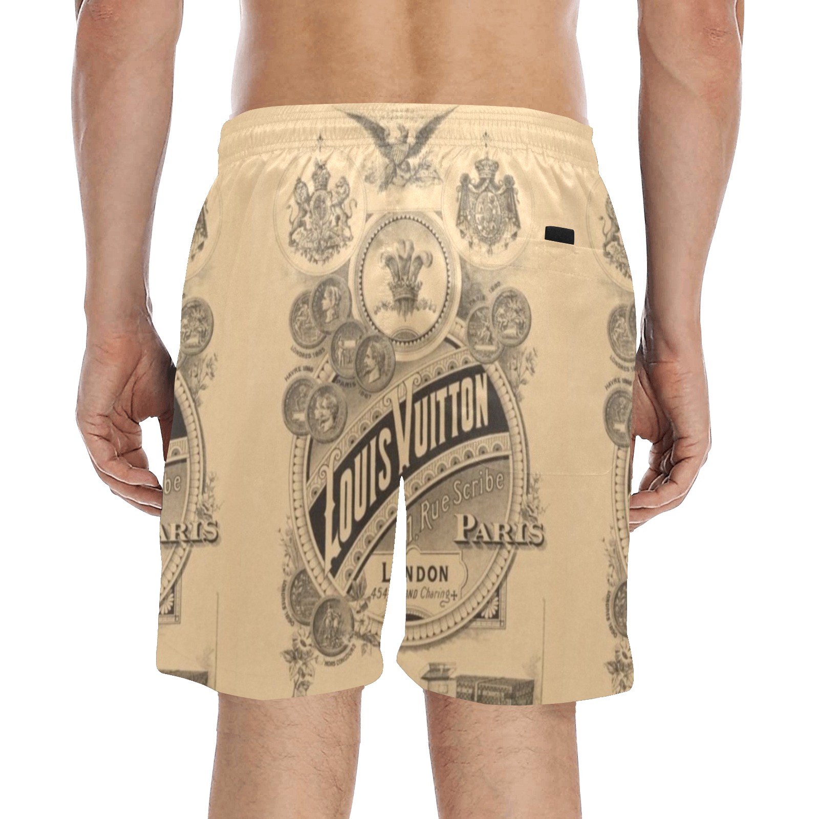 me vagabonde Men's Mid-Length Beach Shorts (Model L51)