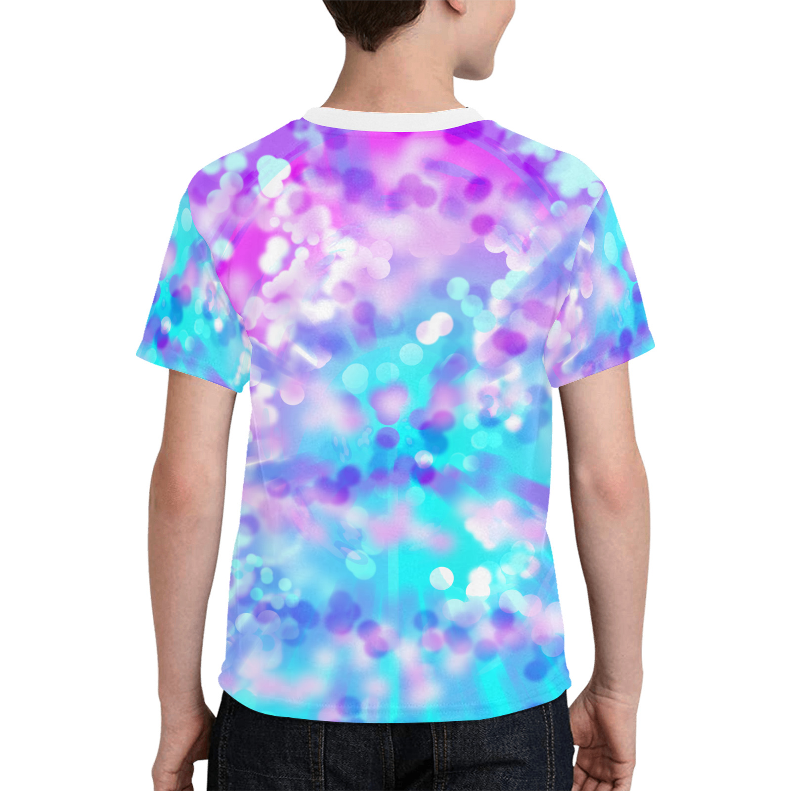 Purple And Blue Bokeh 7518 Kids' All Over Print T-shirt (Model T65)