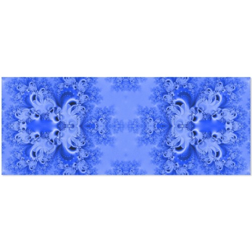 Blue Sky over the Bluebells Frost Fractal Gift Wrapping Paper 58"x 23" (2 Rolls)