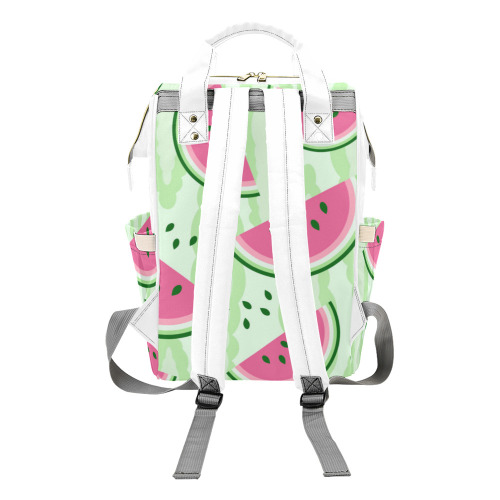 Watermelon seamless pattern Multi-Function Diaper Backpack/Diaper Bag (Model 1688)