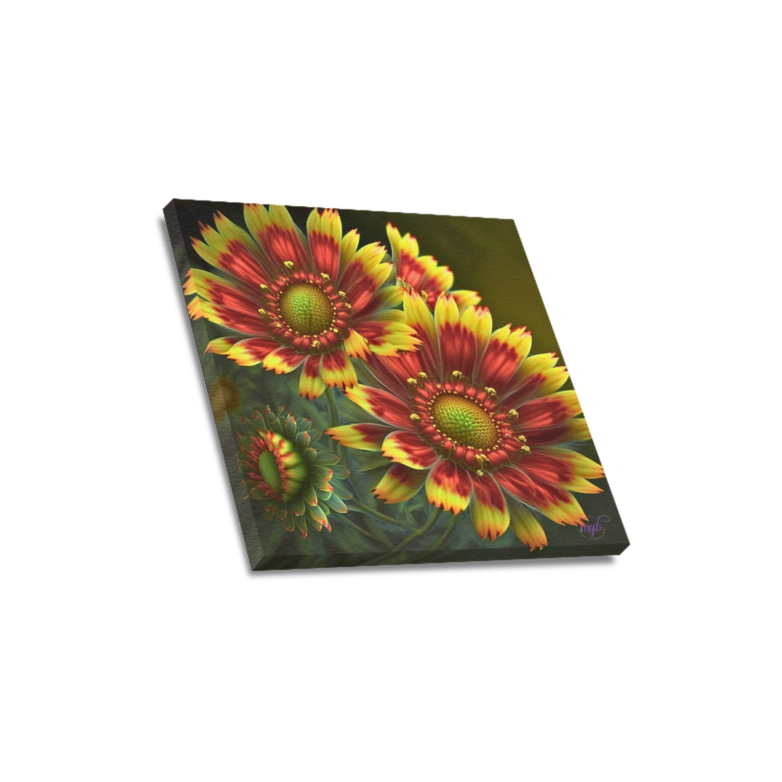 April Showers bring May Flowers Upgraded Canvas Print 16"x16"