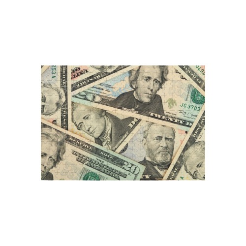 US PAPER CURRENCY 300-Piece Wooden Photo Puzzles