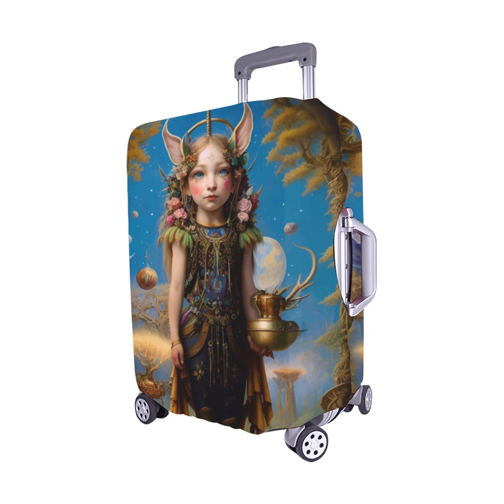 menina duende_vectorized Luggage Cover/Medium 22"-25"