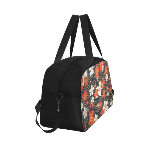 Bolso Gym - Hanakotoba Flores japonesas Fitness Handbag (Model 1671)