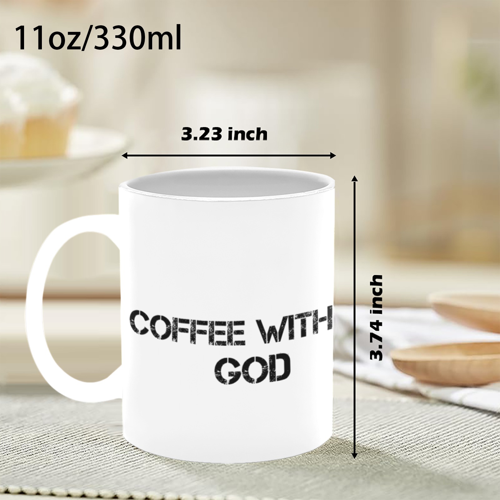 Undaunted Coffee Mug Custom White Mug (11oz)