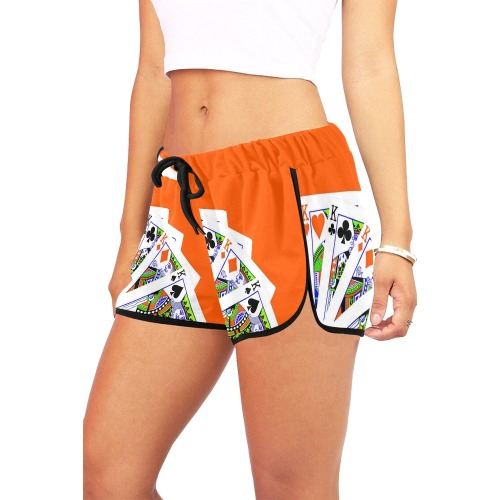 FOUR KINGS (2) Women's All Over Print Relaxed Shorts (Model L19)