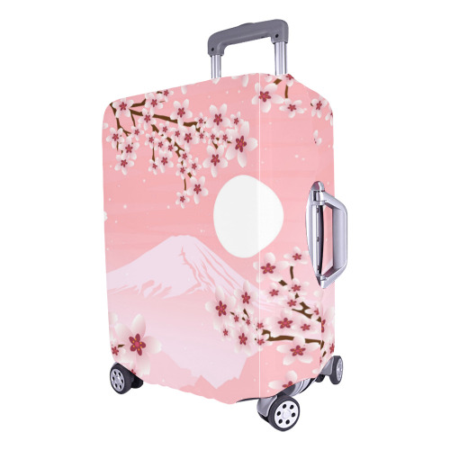 Winter Blossom Luggage Cover/Large 26"-28"