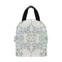 Blue-Green watercolor pattern Zipper Lunch Bag (Model 1720)