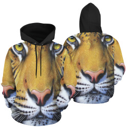 TigerFace All Over Print Hoodie for Men (USA Size) (Model H13)