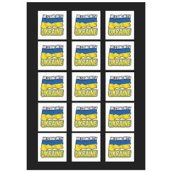 We Stand with Ukraine - Image Courtesy of Pngtree Personalized Temporary Tattoo (15 Pieces)