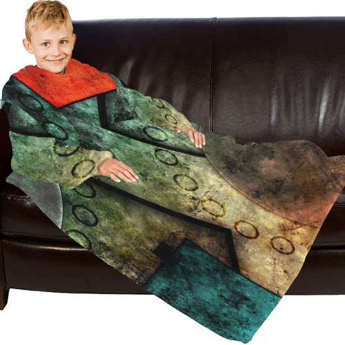 ORGANIZEDCHAOS Blanket Robe with Sleeves for Kids