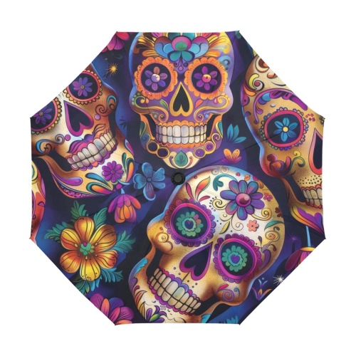 Sugar skull Anti-UV Auto-Foldable Umbrella (U09)