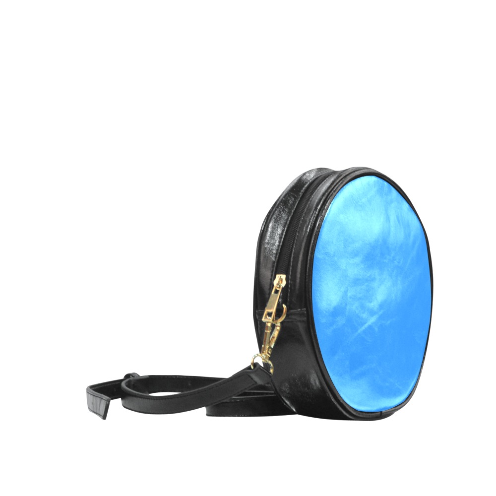 color dodger blue Round Sling Bag (Model 1647)