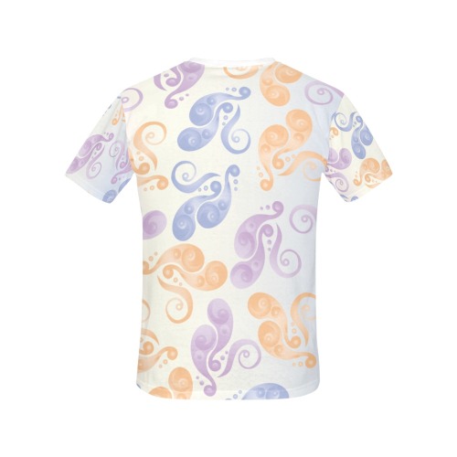 Summer pastel pattern All Over Print T-Shirt for Women (USA Size) (Model T40)
