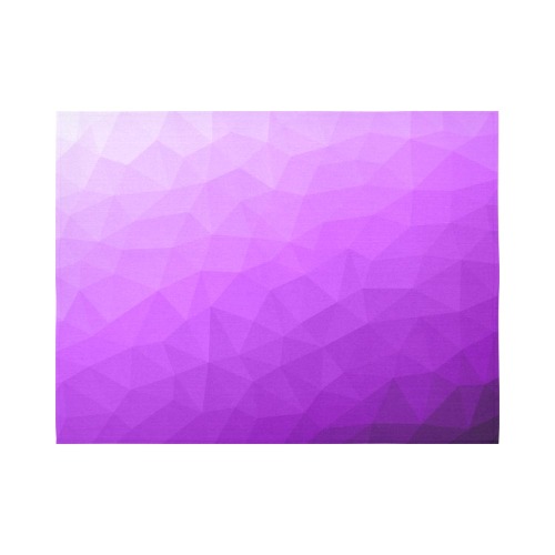 Purple gradient geometric mesh pattern Cotton Linen Wall Tapestry 80"x 60"