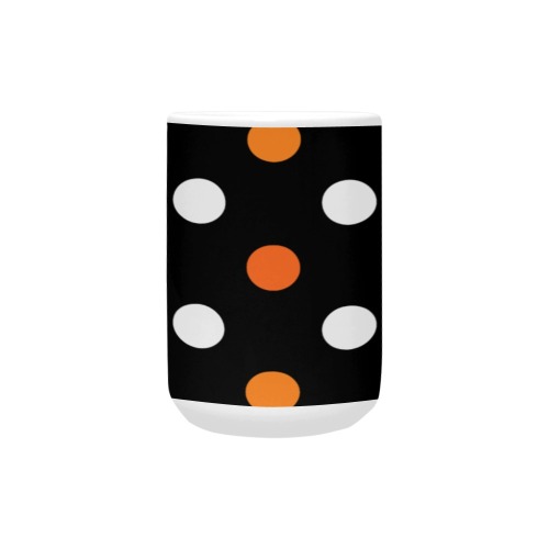 Halloween Polka Dots Custom Ceramic Mug (15OZ)