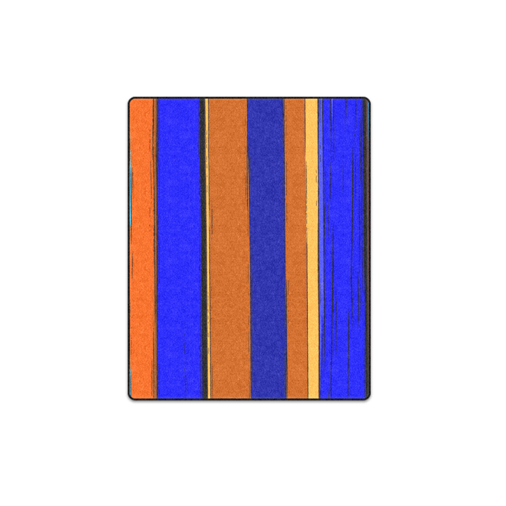Abstract Blue And Orange 930 Blanket 40"x50"