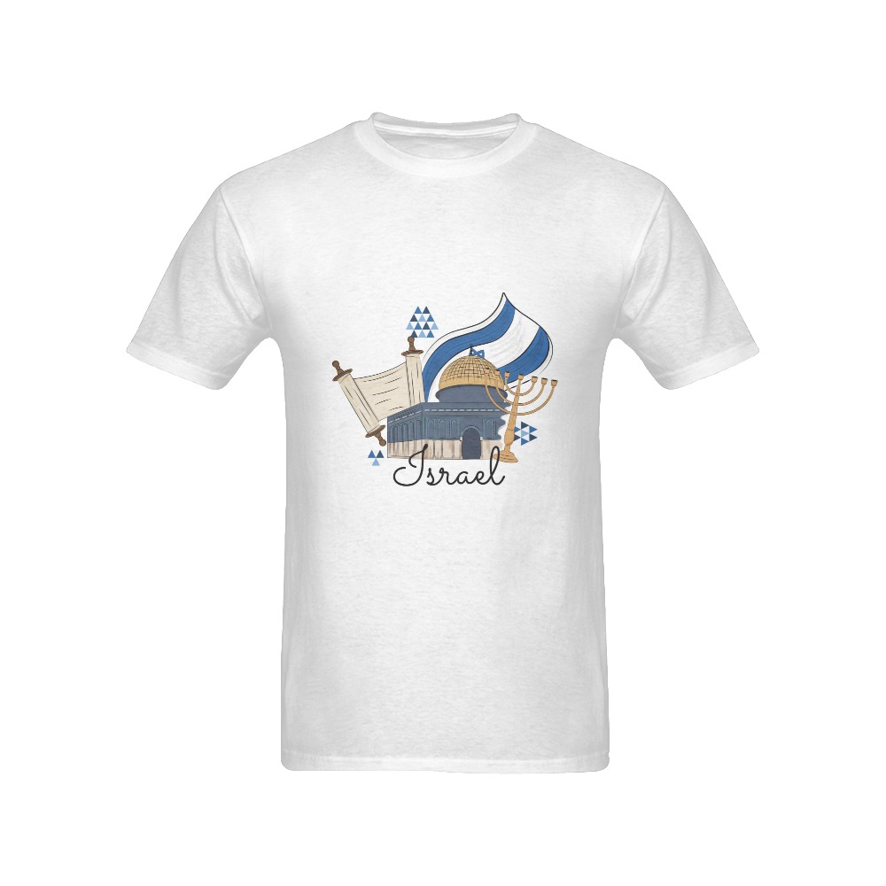 Israel Men's T-Shirt in USA Size (Front Printing Only)
