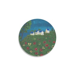 The Field of Poppies Round Coaster