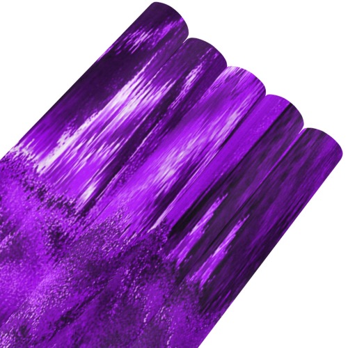 Melted Glitch Purple Gift Wrapping Paper 58"x 23" (5 Rolls)