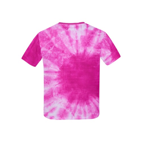 Pink Tie Dye Kids' All Over Print T-shirt (USA Size) (Model T40)