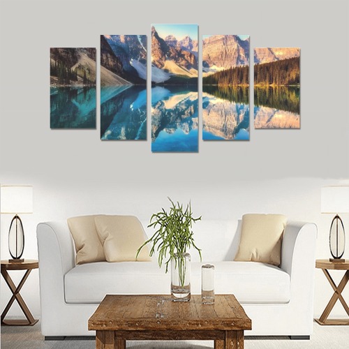 Mountain lake Canvas Print Sets A (No Frame)