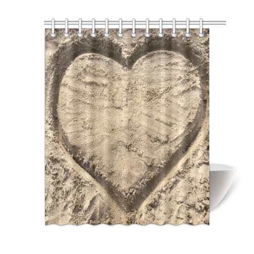 Love in the Sand Collection Shower Curtain 60"x72"