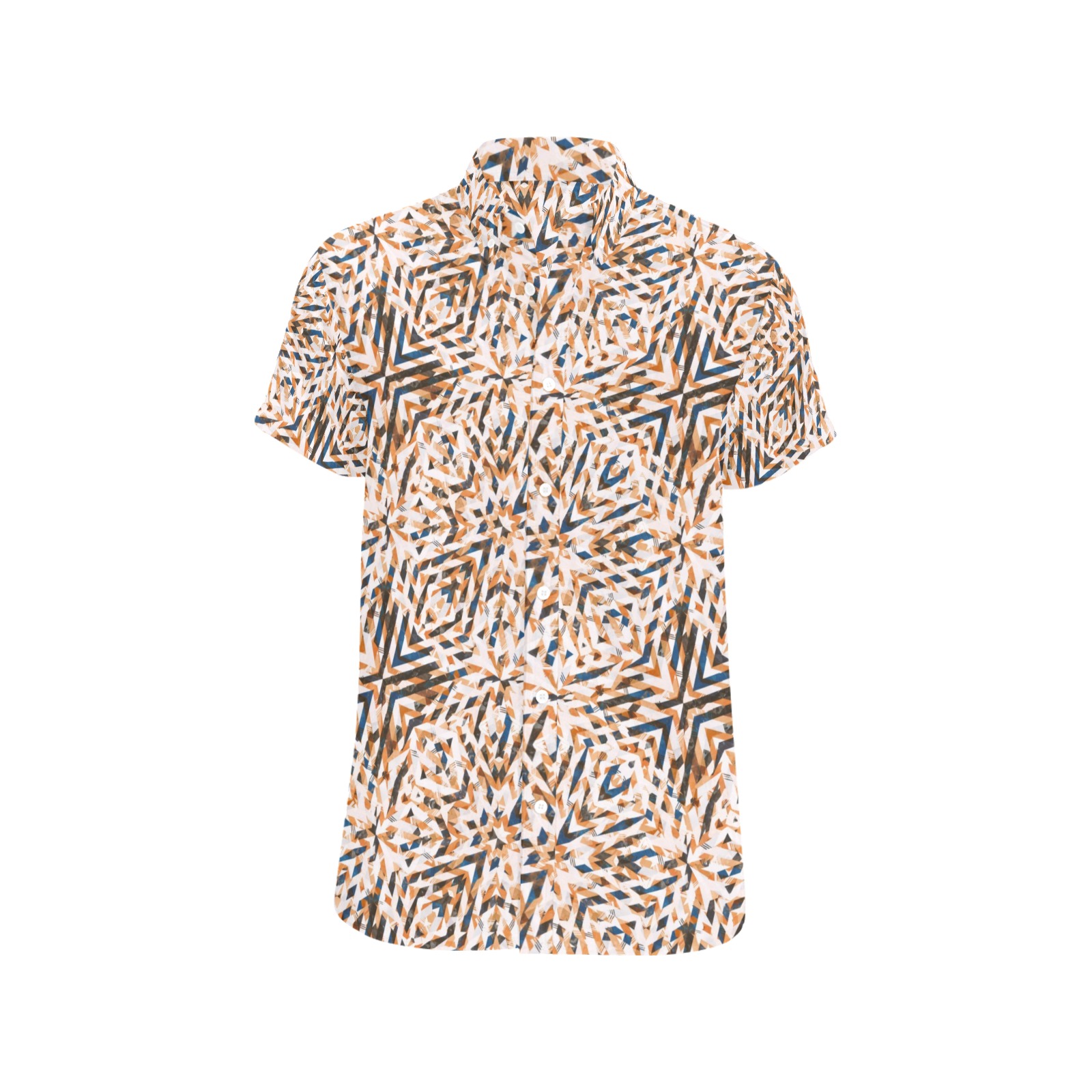 Geometric vintage mosaic 23 Men's All Over Print Short Sleeve Shirt (Model T53)