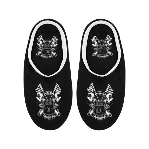 Not All Cars Are Created Equal Women's Non-Slip Cotton Slippers (Model 0602)