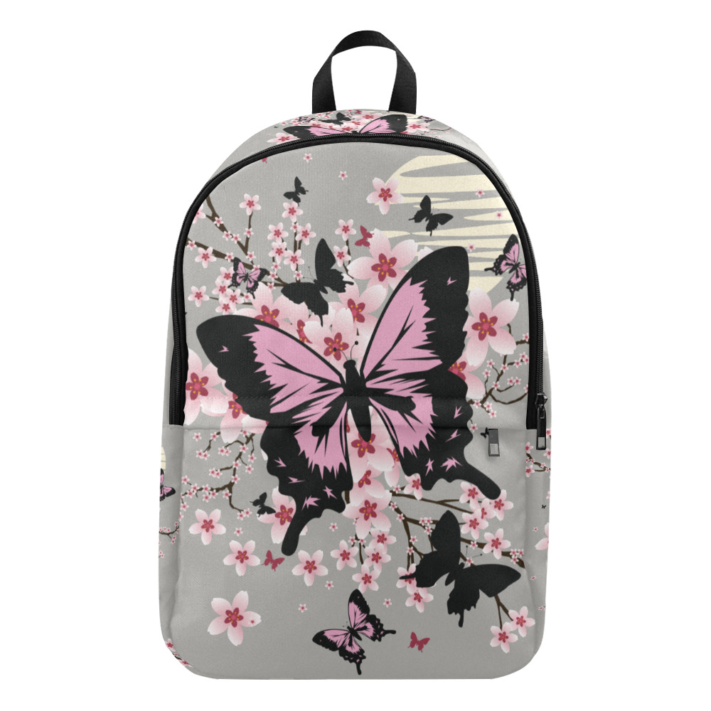 Cherry Blossom Butterflies Fabric Backpack for Adult (Model 1659)