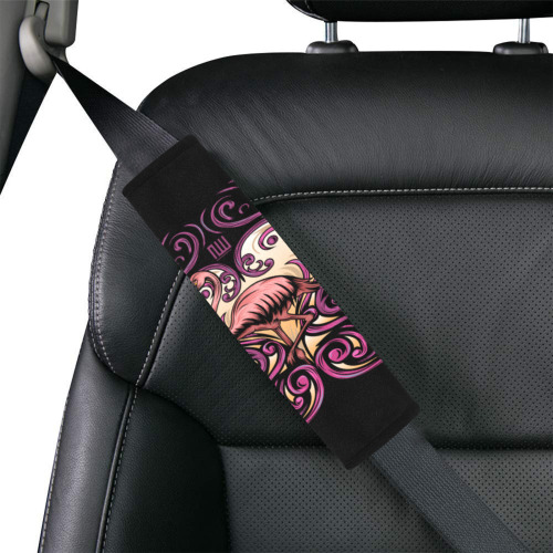 Exotic Pink Car Seat Belt Cover 7''x10''