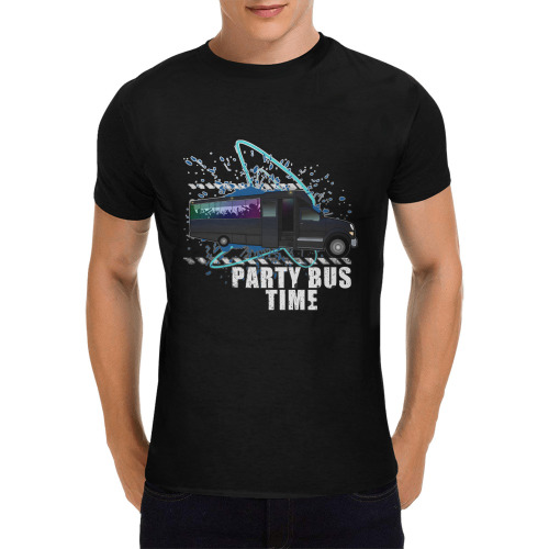 Party Bus Time Men's T-Shirt in USA Size (Front Printing Only)