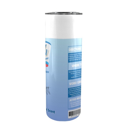 blue 20oz Tall Skinny Tumbler with Lid and Straw