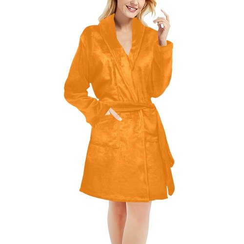 color UT orange Women's All Over Print Night Robe