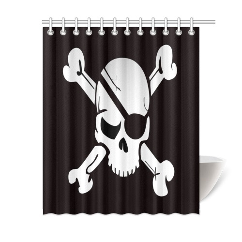 Skull N Bones Shower Curtain 60"x72"