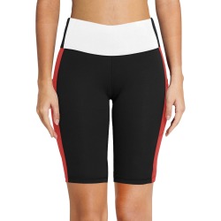 Women's Atlanta team legging shorts Women's Workout Half Tights (Model L42)