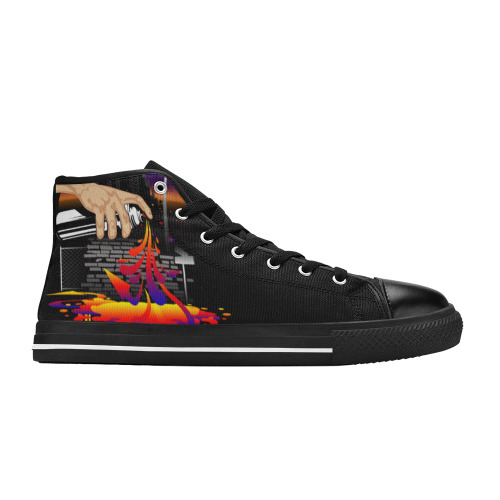 Brought To Life Women's Classic High Top Canvas Shoes (Model 017)