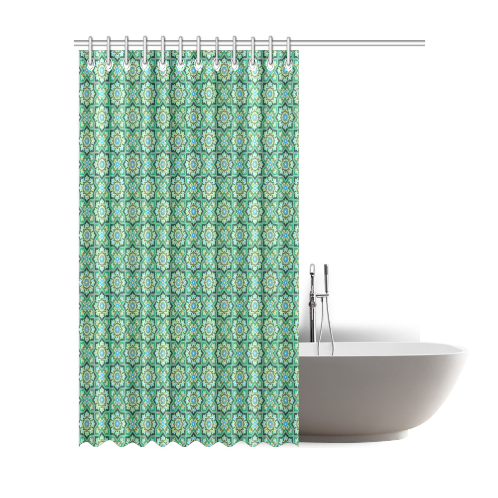 Arabic Pattern Shower Curtain 72"x84"
